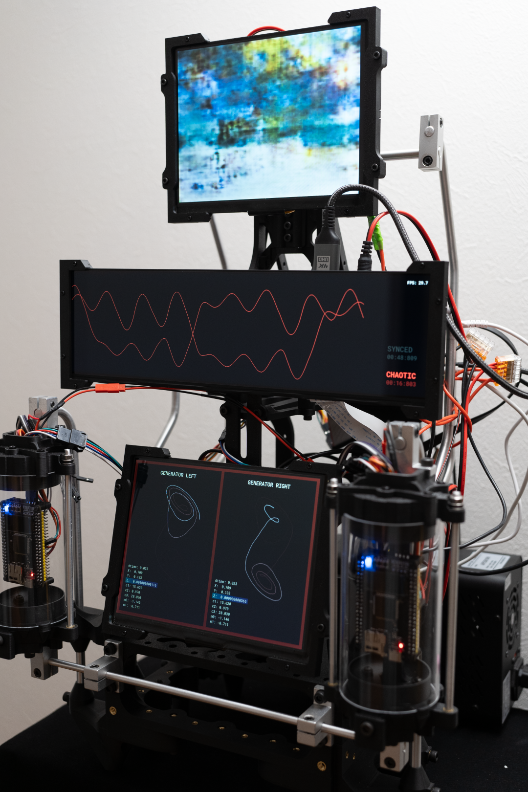 Close-up of the neural network output